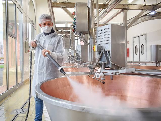 Food processing facility cleaning