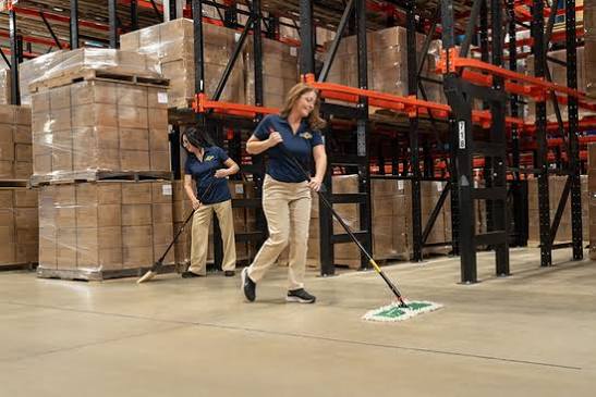 Warehouse cleaning